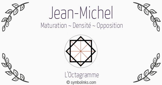 Symbole géonumérologique du prénom Jean-Michel