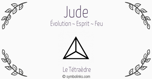 Symbole géonumérologique du prénom Jude