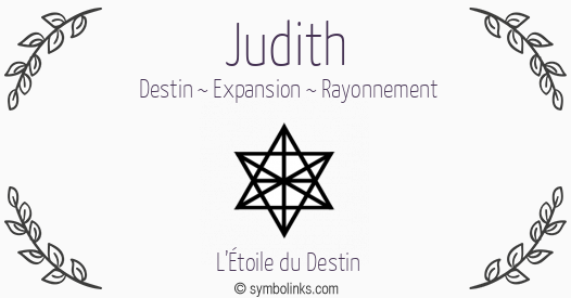 Symbole géonumérologique du prénom Judith