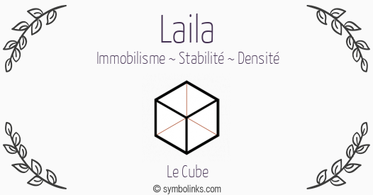 Symbole géonumérologique du prénom Laila