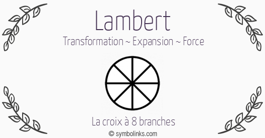 Symbole géonumérologique du prénom Lambert