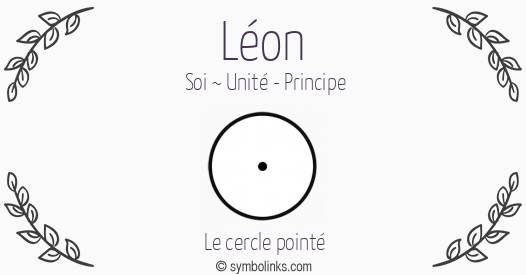 Symbole géonumérologique du prénom Léon