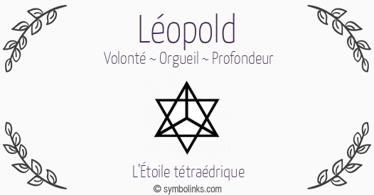 Symbole géonumérologique du prénom Léopold