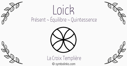 Symbole géonumérologique du prénom Loick