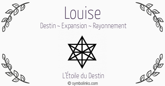 Symbole géonumérologique du prénom Louise