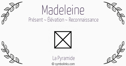 Symbole géonumérologique du prénom Madeleine