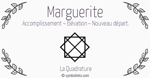 Symbole géonumérologique du prénom Marguerite