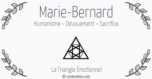 Symbole géonumérologique du prénom Marie-Bernard