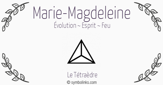Symbole géonumérologique du prénom Marie-Magdeleine