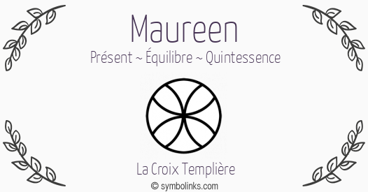 Symbole géonumérologique du prénom Maureen
