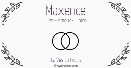 Symbole géonumérologique du prénom Maxence