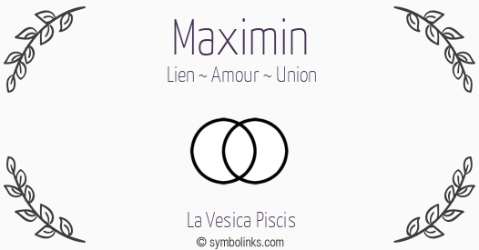 Symbole géonumérologique du prénom Maximin