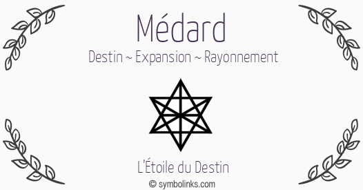 Symbole géonumérologique du prénom Médard