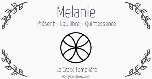 Symbole géonumérologique du prénom Melanie
