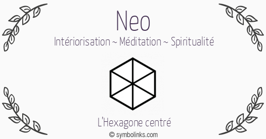 Symbole géonumérologique du prénom Neo