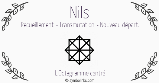 Symbole géonumérologique du prénom Nils