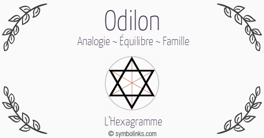 Symbole géonumérologique du prénom Odilon
