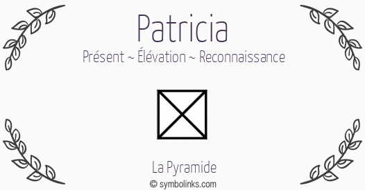 Symbole géonumérologique du prénom Patricia