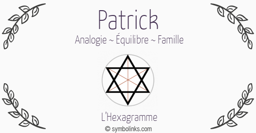 Symbole géonumérologique du prénom Patrick