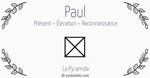 Symbole géonumérologique du prénom Paul