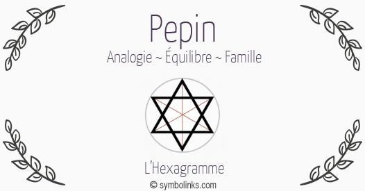 Symbole géonumérologique du prénom Pepin