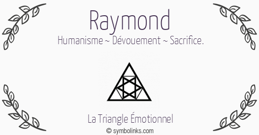 Symbole géonumérologique du prénom Raymond