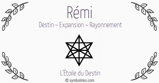 Symbole géonumérologique du prénom Rémi
