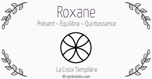 Symbole géonumérologique du prénom Roxane