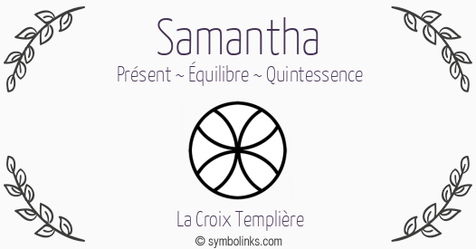 Symbole géonumérologique du prénom Samantha