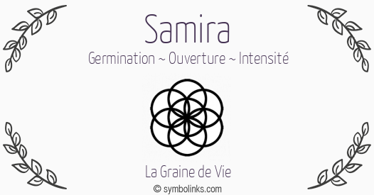 Symbole géonumérologique du prénom Samira