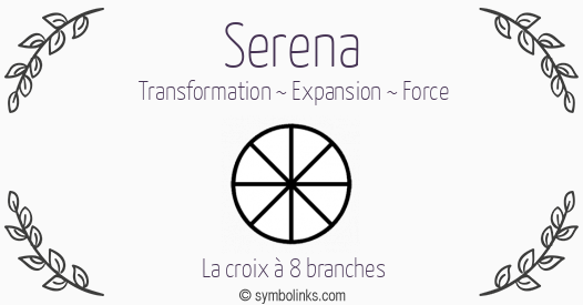 Symbole géonumérologique du prénom Serena