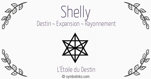 Symbole géonumérologique du prénom Shelly