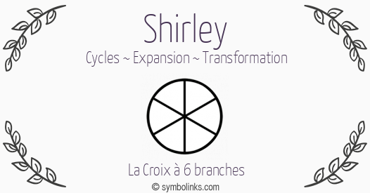Symbole géonumérologique du prénom Shirley
