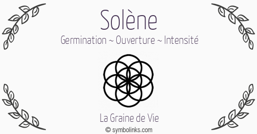 Symbole géonumérologique du prénom Solène