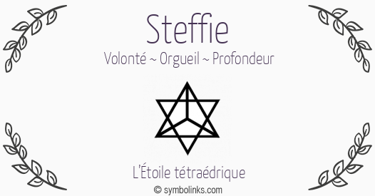 Symbole géonumérologique du prénom Steffie