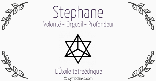 Symbole géonumérologique du prénom Stephane
