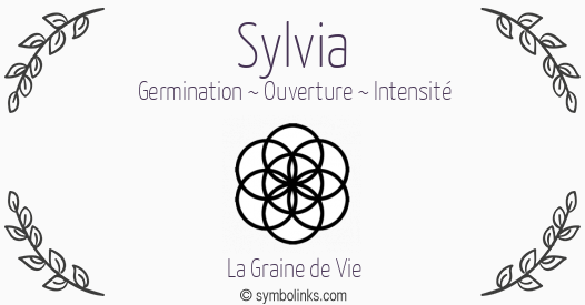 Symbole géonumérologique du prénom Sylvia