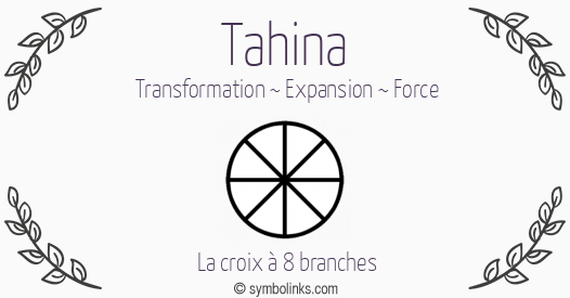 Symbole géonumérologique du prénom Tahina