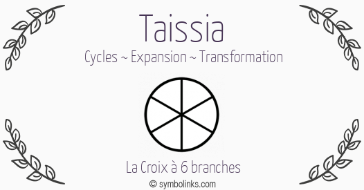 Symbole géonumérologique du prénom Taissia