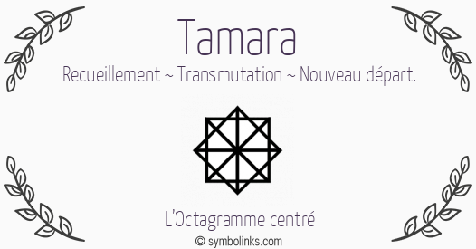 Symbole géonumérologique du prénom Tamara