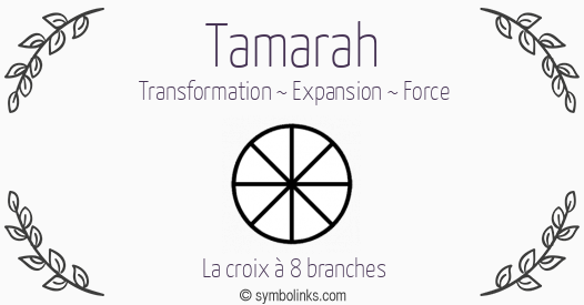 Symbole géonumérologique du prénom Tamarah