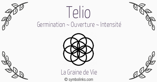 Symbole géonumérologique du prénom Telio