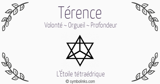 Symbole géonumérologique du prénom Térence