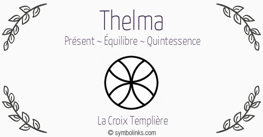Symbole géonumérologique du prénom Thelma