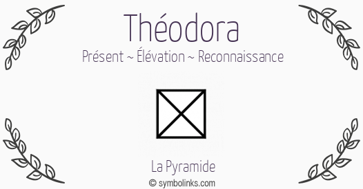 Symbole géonumérologique du prénom Théodora
