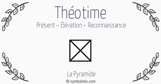 Symbole géonumérologique du prénom Théotime