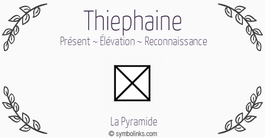 Symbole géonumérologique du prénom Thiephaine
