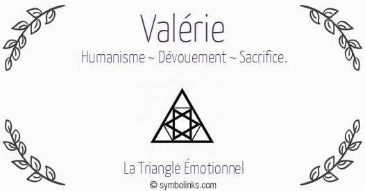 Symbole géonumérologique du prénom Valérie