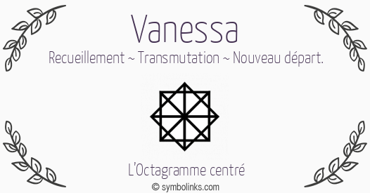 Symbole géonumérologique du prénom Vanessa