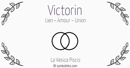 Symbole géonumérologique du prénom Victorin